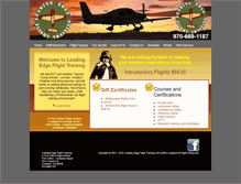 Tablet Screenshot of leflighttraining.com